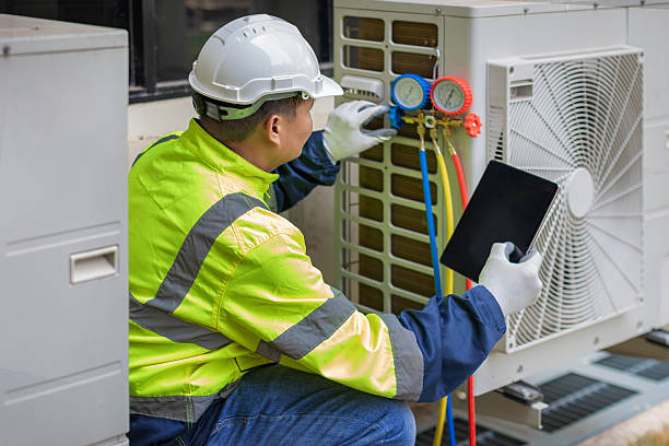 Professional Hvac technician working in Marion, VA